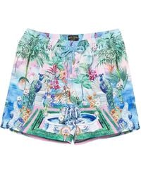 CAMILLA - Graphic-Print Swim Shorts - Lyst