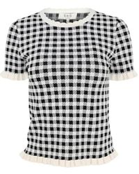 Sea - Blusa a cuadros gingham - Lyst