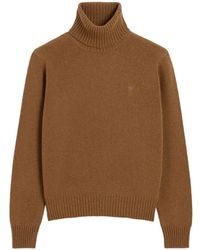 Ami Paris - Ami De Coeur Roll-Neck Sweater - Lyst