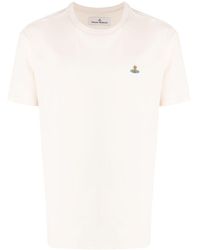 Vivienne Westwood - Orb Logo-Embroidered T-Shirt - Lyst