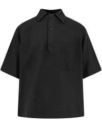 Hevò - Montursi Short-Sleeve Chest-Pocket Shirt - Lyst