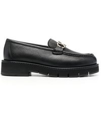 Ferragamo - Buckle-Detail Leather Loafers - Lyst