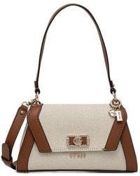 Guess - Turnlock-Charm Shoulder Bag - Lyst