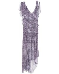 Isabel Marant - Tylena Ruffled Abstract-Print Dress - Lyst