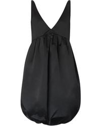 Burberry - Duchess Satin Bubble Hem Dress - Lyst