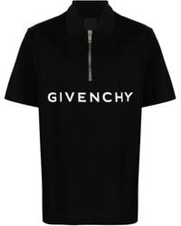 Givenchy - Poloshirt mit kurzem Reißverschluss - Lyst