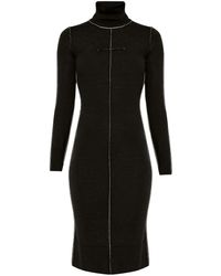 MM6 by Maison Martin Margiela - Kleid Mit Langen Ärmeln - Lyst