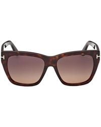 Tom Ford - Tortoiseshell-Effect Square-Frame Sunglasses - Lyst