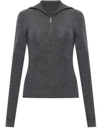 Gestuz - Gzrosalie Quarter-Zip Wool Sweater - Lyst