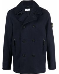 stone island wool coat