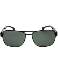 BOSS - Rectangle-Frame Polarized Sunglasses - Lyst