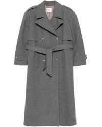LE SULLY STUDIO - Double-Breasted Belted Coat - Lyst