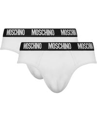 Moschino - Logo Waistband Briefs (Set Of Two) - Lyst