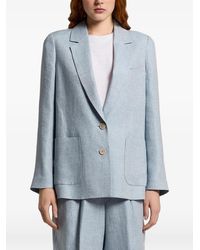 Peserico - Button Patch-Pocket Blazer - Lyst