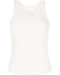 Low Classic - Sleeveless Fleece Knitted Top - Lyst