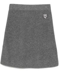 Maison Kitsuné - Falda corta con parche Bold Fox Head - Lyst