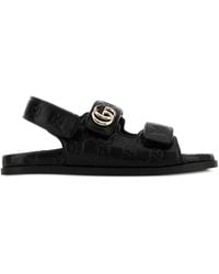 Gucci - Damensandale Mit Doppel G, Grösse - Lyst
