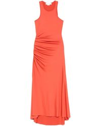 Victoria Beckham - Gerafftes Maxikleid - Lyst