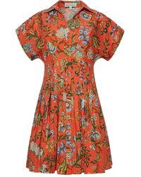 Cara Cara - Nash Floral Shirt-Style Mini Dress - Lyst
