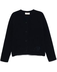 Blumarine - Logo-Patch Cardigan - Lyst