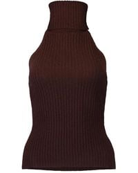 Cara Cara - Samson Geribbelde Top Met Col - Lyst