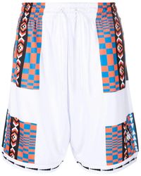 Marcelo Burlon - Aop Folk Kappa Joggingshorts - Lyst