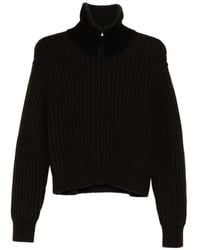 James Perse - Chunky-Knit Zip-Up Cardigan - Lyst