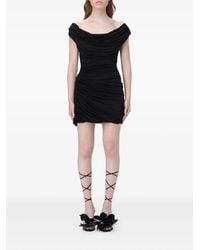 Magda Butrym - Cowl-Neck Draped Mini Dress - Lyst