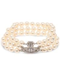 Vivienne Westwood - Graziella Triple-Row Pearl Necklace - Lyst