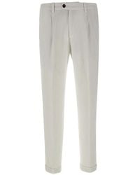 Devore - Ribbed Pleated Trousers - Lyst