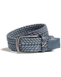 ZEGNA - Woven Belt - Lyst