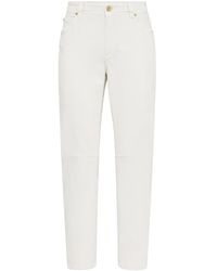 Brunello Cucinelli - Denim Trousers - Lyst