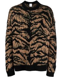 Roberto Cavalli - Tiger-print Virgin Wool Sweatshirt - Lyst