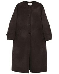 Agnona - Button-Front Single-Breasted Coat - Lyst
