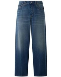 Philipp Plein - Faded Wide-Leg Jeans - Lyst