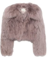 Blumarine - Fur Cropped Jacket - Lyst
