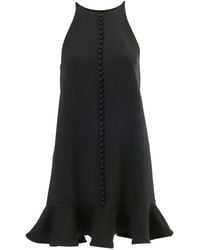 Carolina Herrera - Ruffle-Hem Mini Dress - Lyst