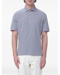 Brunello Cucinelli - Short-Sleeve Cotton Polo Shirt - Lyst