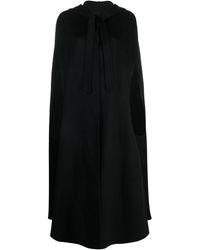 P.A.R.O.S.H. - Hooded Wool Cape - Lyst