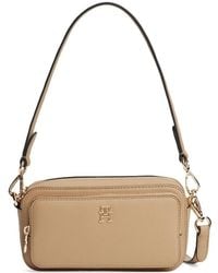 Tommy Hilfiger - Zip Logo Shoulder Bag - Lyst