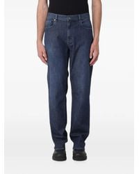 Emporio Armani - Regular-Fit Stretch-Denim Jeans - Lyst