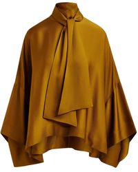 Essentiel Antwerp - Tie-Neck Blouse - Lyst