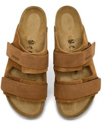 Birkenstock - Uji Touch-Strap Suede Sandals - Lyst
