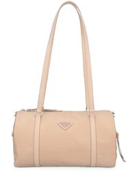 Prada - Borsa Tote Con Placca Logo - Lyst