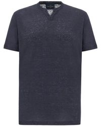 Paul & Shark - Open-Collar T-Shirt - Lyst