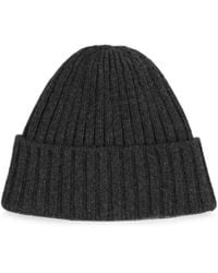Fedeli - Ribbed-Knit Cashmere Beanie Hat - Lyst