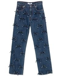 Viktor & Rolf - Bow-Embellished Jeans - Lyst
