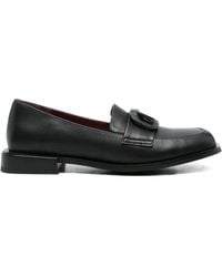 Linda Baumann - Buckle-Detail Leather Loafers - Lyst