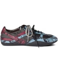 Miu Miu - Zapatillas con aplique de piel de serpiente - Lyst