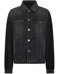 Moorer - Veste En Jean À Boutonnière - Lyst